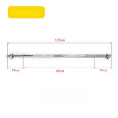 파워바 헬스 바벨컬 휘트니스 역기 홈트 역기바 중량봉, 1.2m 스트레이트 2.5cm 안전 너트, 1개, 1g