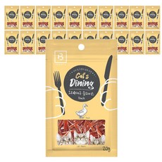 브리더랩 캣츠다이닝 고양이간식 오리대구슬라이스 20g x 20개