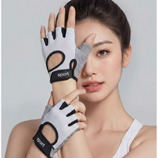 제이엔 여자 헬스장갑 웨이트 운동 반장갑, 그레이, 1개