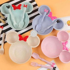 유아 캐릭터 이유식 식판 이유식식기세트 캐릭터식기 유아식기, 민트