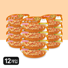 챠오츄르 고양이 다시스프컵, 참치&게맛살&치어, 60g, 12개