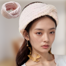 리얼세이지 세안헤어밴드 머리띠, 3개, 핑크