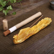 鳳凰線香座線香器 檀香道供佛香插香架香盒香託臥香薰香爐點香器, 1個