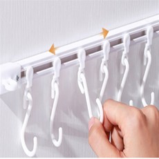 Kmio 부착형 수납레일 30cm 주방용품걸이