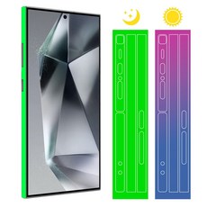야광 프레임 보호 하이드로겔 필름 스티커 갤럭시 S24 울트라 플러스 S24U 용 어둠 속에서 빛나는, For S24 Ultra