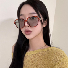 하리몽드 얼굴소멸 빅 오버 컬러 틴트 스퀘어 선글라스