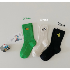 동물자수아동양말3종세트 여아양말 남아양말 귀여운양말 세아마켓