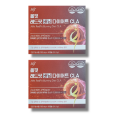 올핏 레드핏 버닝 다이어트 CLA 체지방감소 다이어트 팻버닝 42정, 2개
