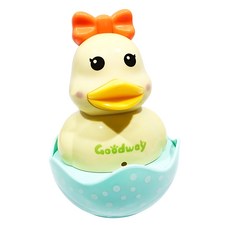 영유아 오감발달 균형잡기 딸랑딸랑 오리인형 오뚜기/ 터미타임놀이 EQ장난감 5개월, 1개, 노랑