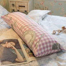 北歐風長抱枕套 110cmX40cm (無枕心) - 簡約舒適 多種顏色可選, 女孩的野餐墊(無枕心)
