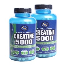 NATURAL SPORT 肌酸素食補充膠囊 5000IU, 2個, 180 件