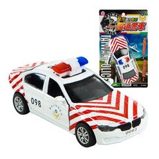 888玩具 888便利購 聲光合金台灣國道警車(授權)(ST) 警車模型 警車音效, 1個, 白色