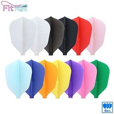 COSMO DARTS 코스모 다트 Fit Flight 핏 플라이트 슈퍼 셰이프 6장들이 무지, 1개