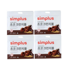 오트밀이 들어간 초코 크런치볼, 4개, 180g