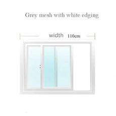 사용자 정의 크기 모기 방지 창 화면 자체 접착 여름 곤충 문, 03 80cm, 08 white 110cm