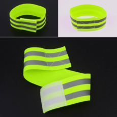 야간활동 산행 라이더 환경미화원 어린이 산책 자전거 빛반사 안전 형광밴드, 1개