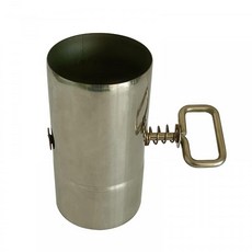 MiOYOOW 스토브 파이프 휴대용 스테인리스 스틸 캠핑 굴뚝 파이프 야외 스토브용, MiOYOOW 댐퍼가 있는 스토브 파이프, 스테인리스, 1개