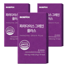 맘픽 파라다이스 그래인 그레인 버닝 플러스 정품, 3박스, 60회분 3박스, 60회분