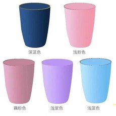 洗漱杯牙刷杯帶手柄雙色男女學生韓版牙杯一家人刷牙漱口杯, 1個, 1個超薄款單層無手柄顏色隨機發貨