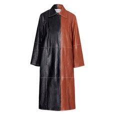 스탠드스튜디오 니노 레더 투톤 코트