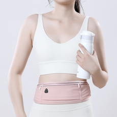 초경량 러닝 힙색 운동 허리가방 스마트폰 러닝벨트, 라이트블랙, 1개