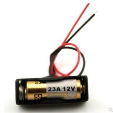 單節電池盒 12V 23A/27A DIY材料 帶引線 A298 電池收納盒 電池座, 1個, 1節)12V