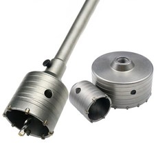 總盛工具 牆壁開孔器 30-160mm 水泥開孔器 水泥牆開孔 空調開孔 水管開孔 電錘 電鑽 防塵罩, 1個