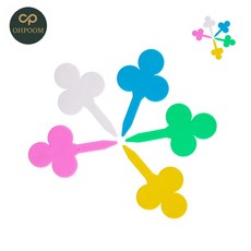 [옴유] 정원꾸미기네임택 플라스틱네임텍꽂이 원예이름꽂이미니푯말보드 식물 이름표 20개입