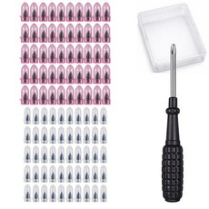 타이어 펑크 수리 나사형 지렁이, 대 50개, 소 50개, 1세트