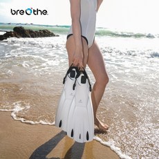 Breathe 輕量化調整式蛙鞋 彈力繩蛙鞋帶 潛水蛙鞋 台灣出貨, 黑色,L