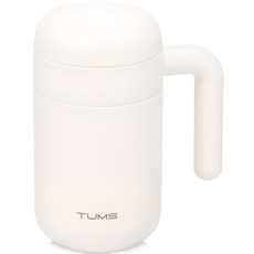 TUMS Shushu手把不鏽鋼馬克杯, 乳白色, 1個, 470ml