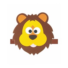 GR 역할놀이머리띠 B 사자 1p 유치원연극 펠트교구 초등교구