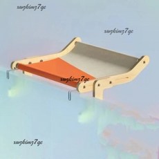 MewooFun 貓吊床 窗邊掛床 懸掛貓窩 寵物曬太陽用品, 橙子色,【47*38*20】, 1個