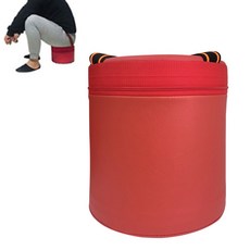 쪼그리 작업의자 일반형 대 원형 높이 22.5cm 농사 밭일 농사용 고추 수확 작업 갯벌 엉덩이 방석 의자, 1개