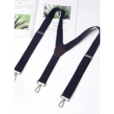 스키복 멜빵 바지 4클립 스트랩 집게 보드 두꺼운 어깨 끈 X자형 팬츠, 1개, 3.5cm 빈티지 골드 L43