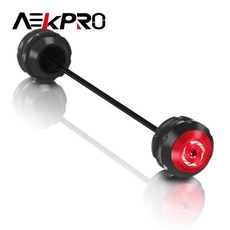 오토바이 전방 후방 휠 액슬 포크 크래시 슬라이더 허브 보호대 패드, 1개, 10. Rear Red