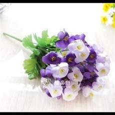 鑫品行 仿真花束 裝飾花, 風鈴花花藝裝飾花仿真花卉拍攝道具絹花田園迷你可愛新房擺件2入, 1個