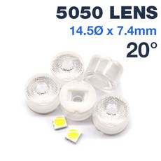 LEDJOY 5050 LED LENS 14.5 X 7.4mm 20도, 5050 LED LENS 14.5Ø x 7.4mm 20도