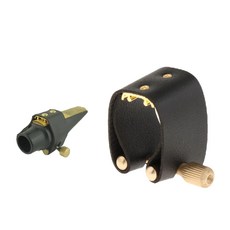 드림테크 색소폰 가죽 리가춰 알토 하드러버 마우스피스용, 1개