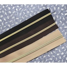 혜인천 3호 5호 롤지퍼 코일지퍼 금색 3컬러, 3호 블랙, 1개