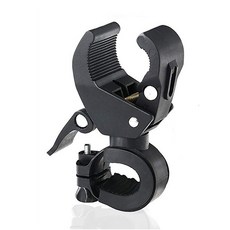 자전거 라이트 브래킷 자전거 램프 홀더 LED 토치 헤드라이트 펌프 스탠드 퀵 릴리스 마운트 360 회전식 브래킷 라이트, 블랙-2, 블랙-2, 1개