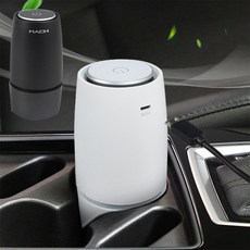 차량용 공기청정기 미니 공기정화기 차량 용품 자동차, 01.MACH차량용공기청정기-화이트