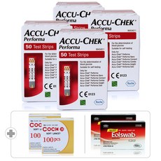 아큐첵 퍼포마 시험지 200매+채혈침 200개입+알콜솜 200매