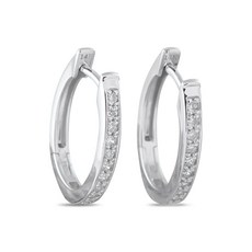 LB 익스클루시브 중고 다이아몬드 후프 이어링