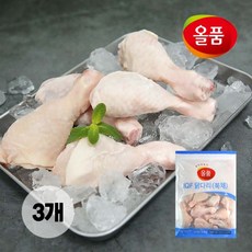올품 닭다리 IQF 3kg 1kg X 3봉 냉동 북채, 북채 3kg (1kg X 3봉)