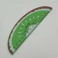 디자인자 길이측정자 학용품자 문구용자 자 모양 자 15cm 키위, 1개, 기본