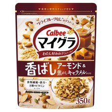 가루비 마이구라 고소한 아몬드 & 구운 캐러멜 맛, 350g, 1개