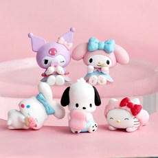 산리오 피규어5p세트 생일 케이크 장식, 1세트