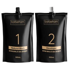 바버함 새치 염색약 저자극 피부에 안묻는 셀프 흰머리 커버 500g, 1개, 자연블랙