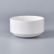 도자기 스프볼 죽그릇 동치미그릇, 10cm, 1개, 화이트